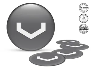 Vossen Radaufkleber Ausgabe Individuelle Epoxy-Dome